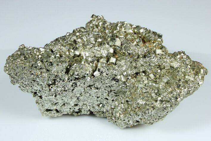 Shiny, Cubic Pyrite Crystal Cluster - Peru #184548
